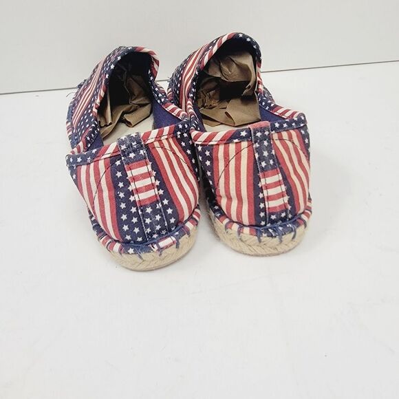 Coldwater Creek Stars and Stripes Americana USA Flag Escape Espadrilles Size 7 - Picture 5 of 8